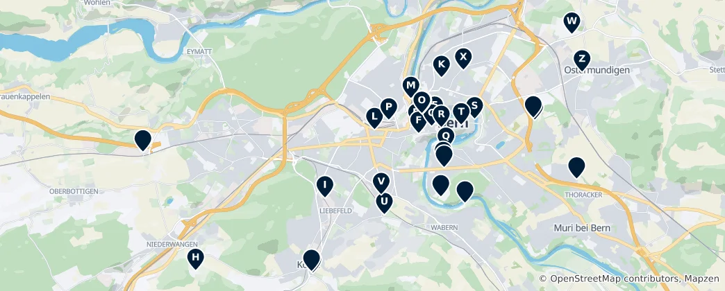 Map of Art and Culture in Bern