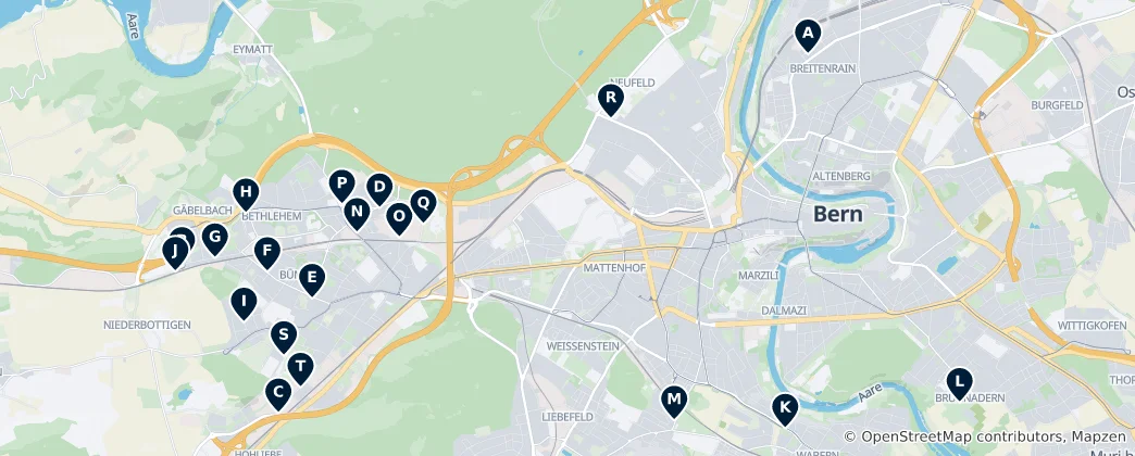 Map of Bicycle Rentals & Shops