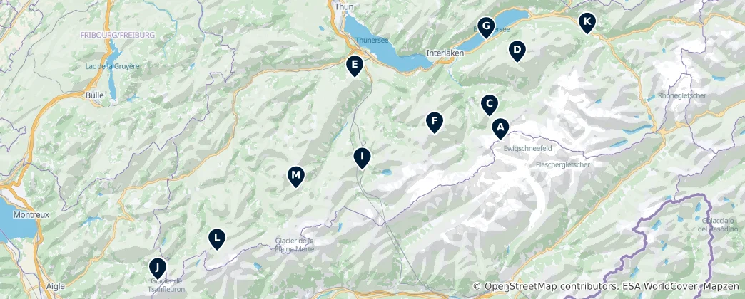 Mappa di Breathtaking Viewpoints