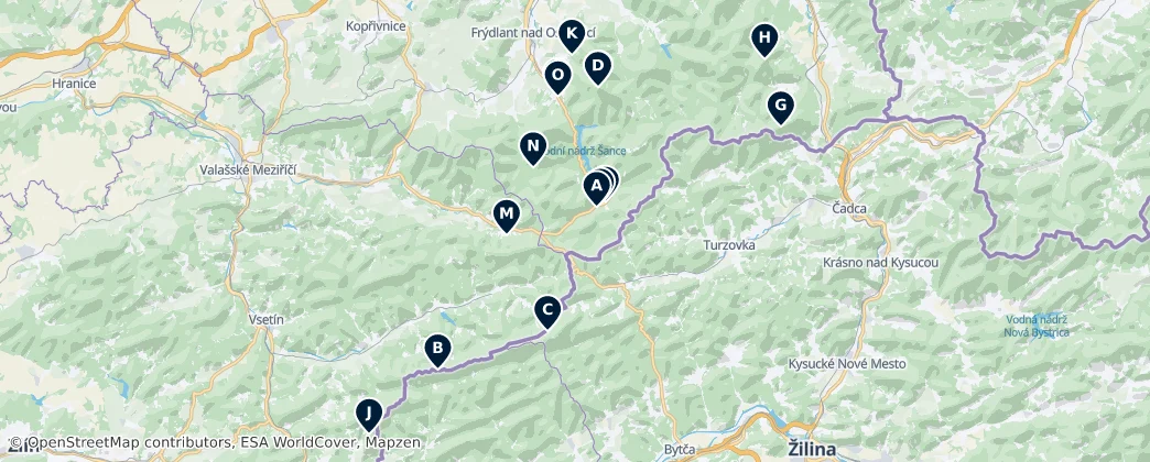 Alpine Lodges and Huts — Mappa