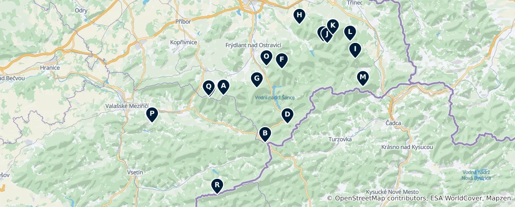 Mappa di Majestic Mountain Vistas