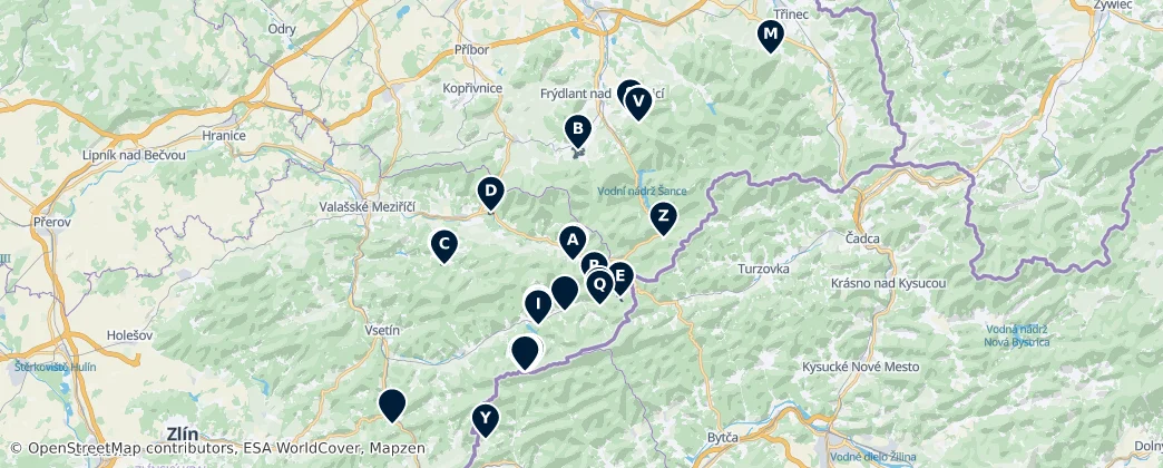 Outdoor Recreation Destinations — Mappa