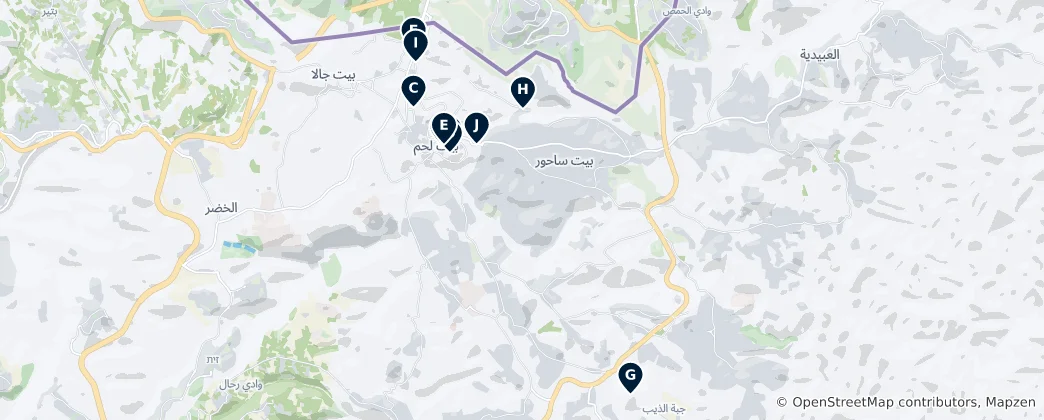 Map of Bethlehem Essentials