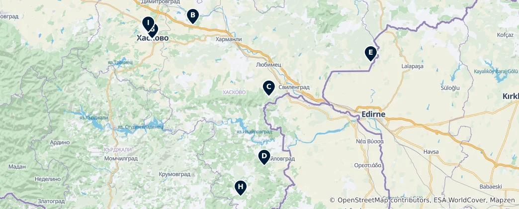 Mapa Haskovo Essentials