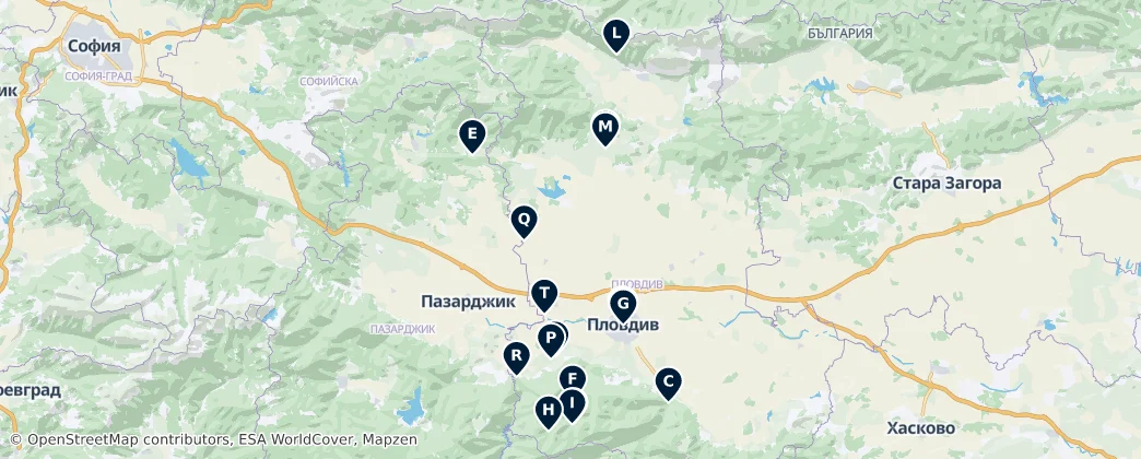 Bulgarian Archaeological Treasures — Карта