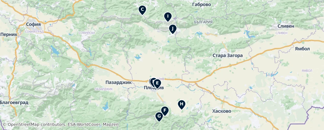 Historical Monuments and Towers — Карта