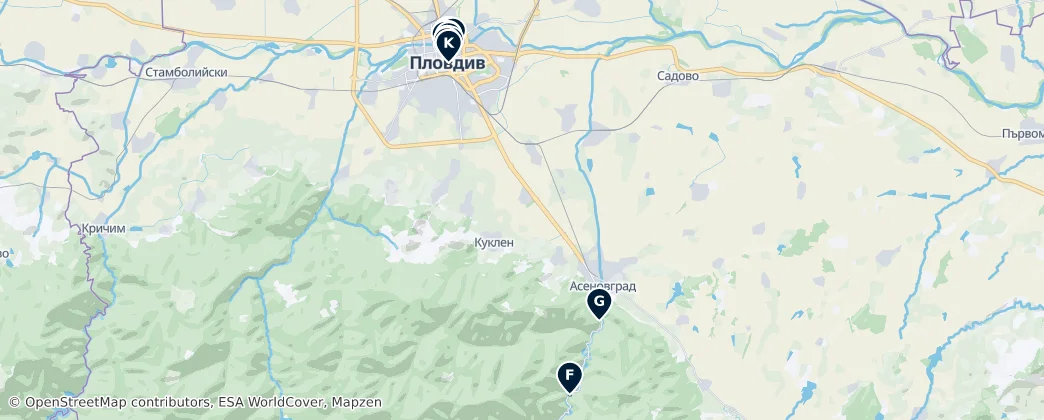 Plovdiv's Timeless Treasures — Mapa