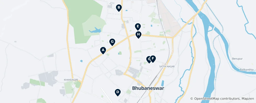 Mapa Editor's Choice: Bhubaneswar