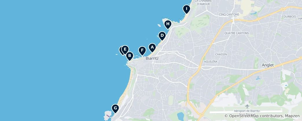 Map of Best Beaches and Coastal Landmarks