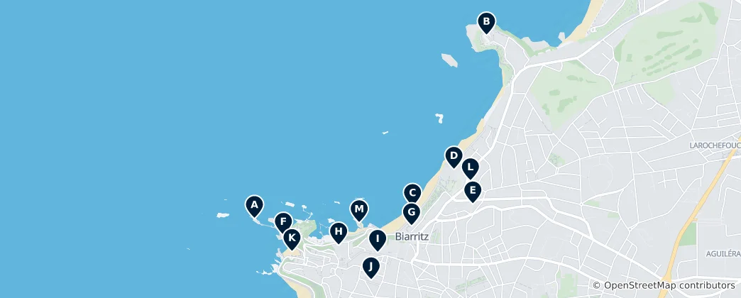 Map of Biarritz Must-Sees