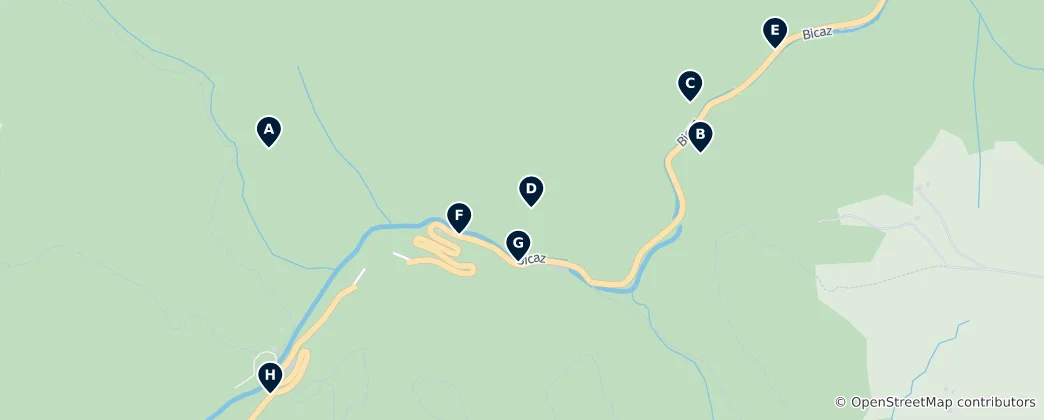 Mapa Best of Bicaz Canyon