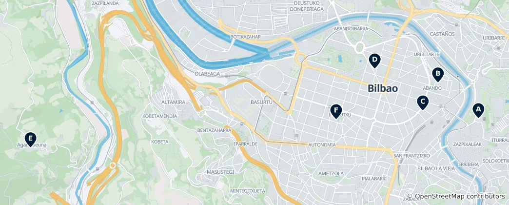 Mapa Historic Churches and Chapels