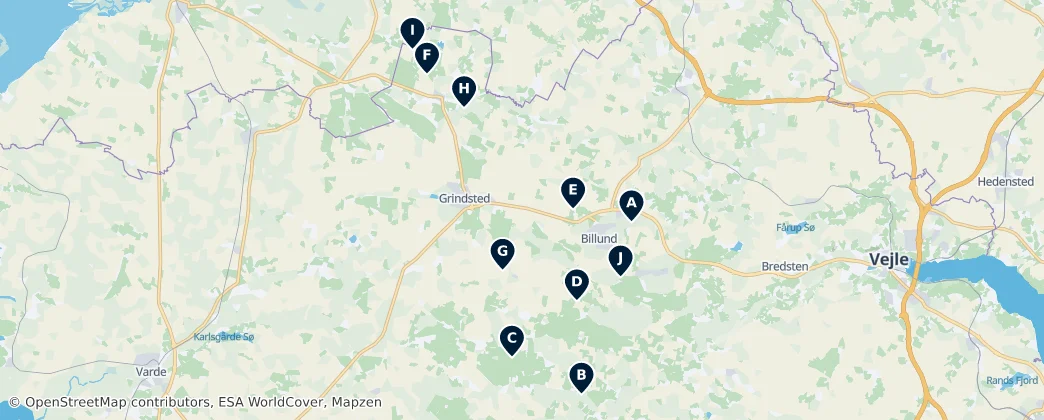 Ancient Burial Mounds — Mapa
