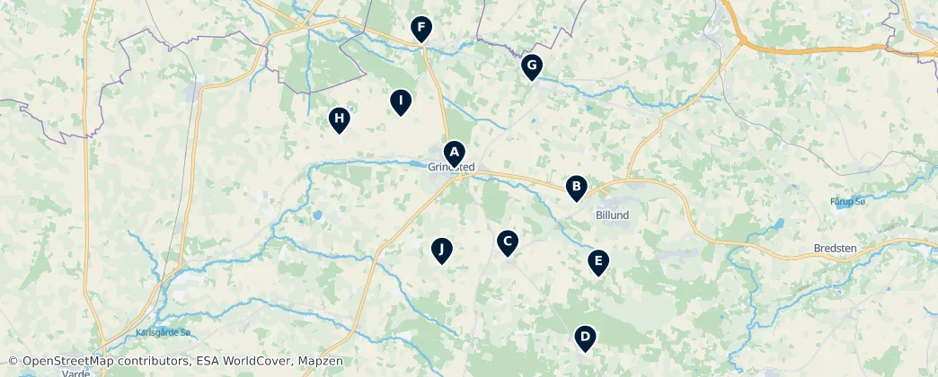 Churches of Billund — Térkép