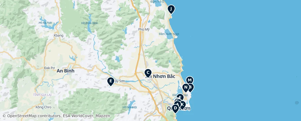 Best of Binh Dinh — Mapa