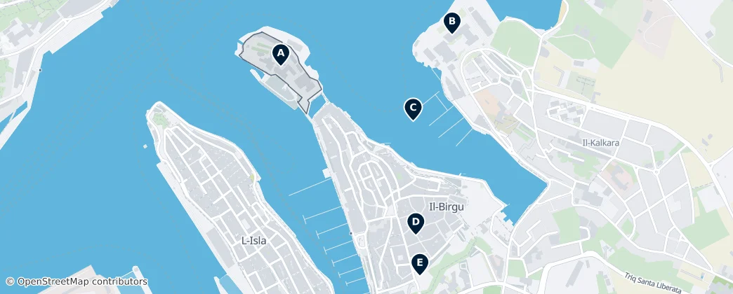 Hidden Gems in Birgu — Map