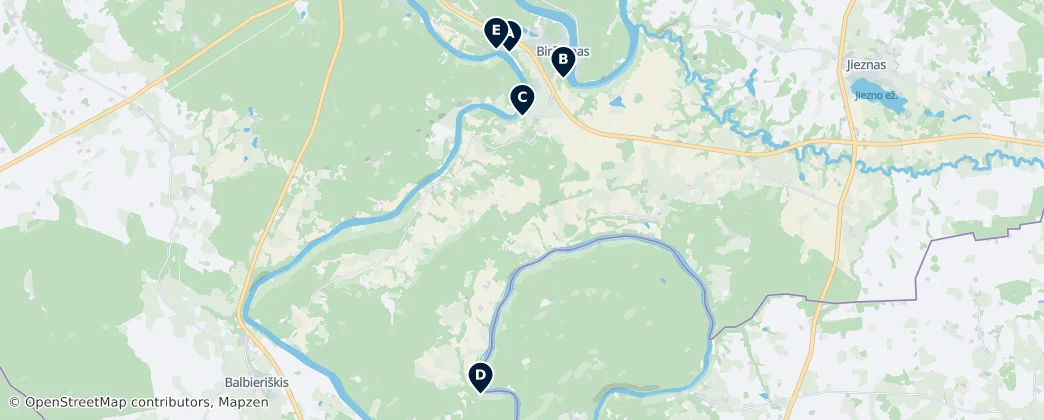 Map of Scenic Viewpoints and Natural Wonders