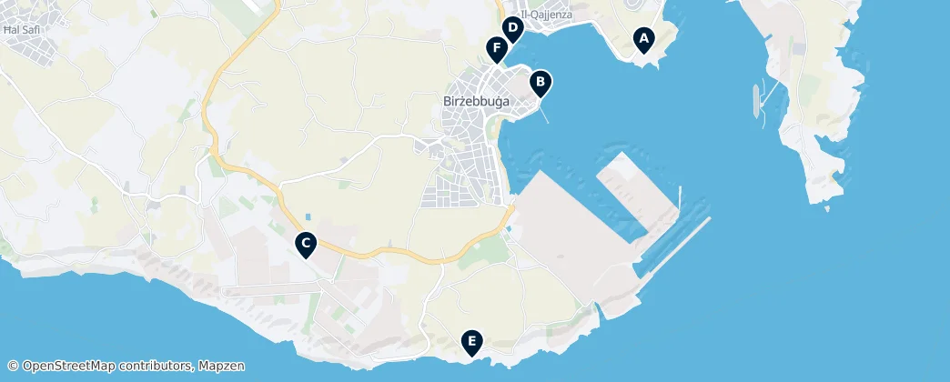 Birżebbuġa's Must-Sees — Mappa