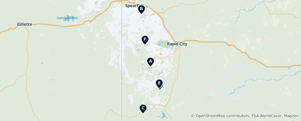 Карта Heritage Sites and Monuments