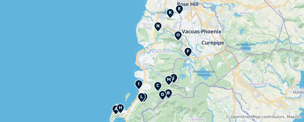 Mapa Best Viewpoints & Peaks