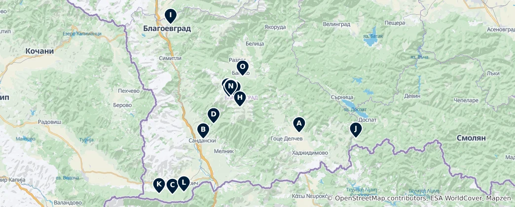 Mapa Natural Wonders