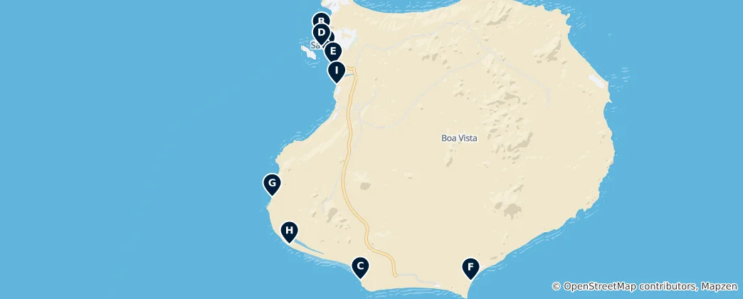 Mappa di Best Beaches