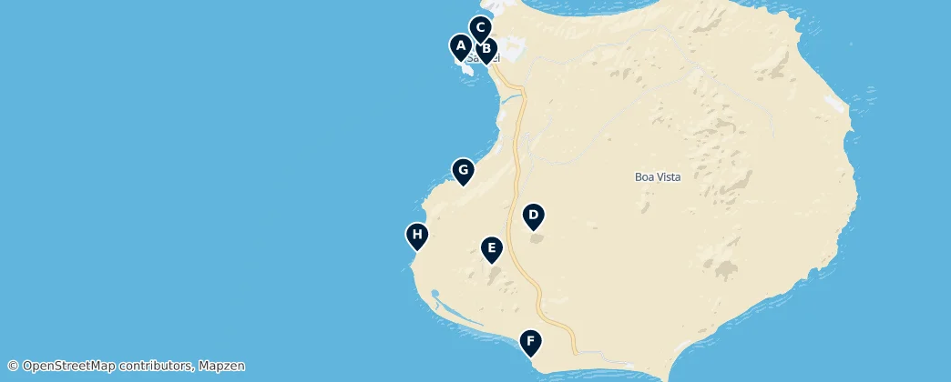 Map of Boa Vista's Best Sights