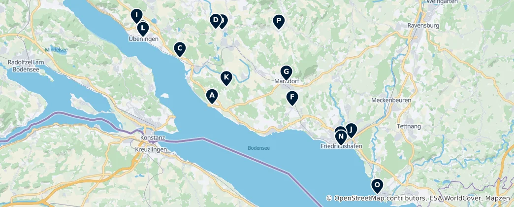 Map of Sacred Sites and Churches