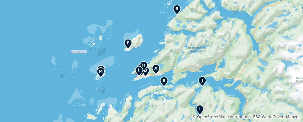 Map of Christian Churches and Chapels