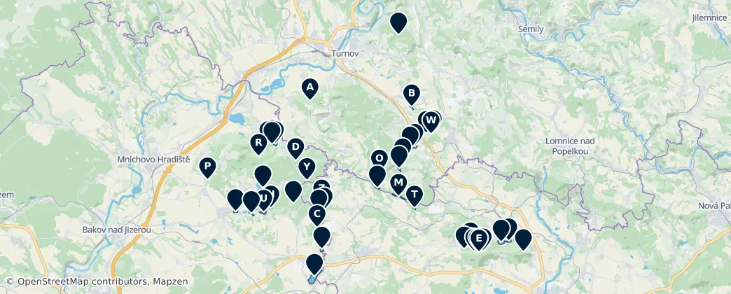 Natural Wonders and Serene Ponds — Map