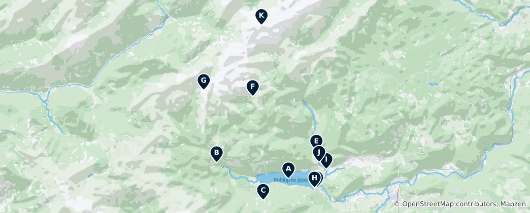 Map of Bohinj Essentials