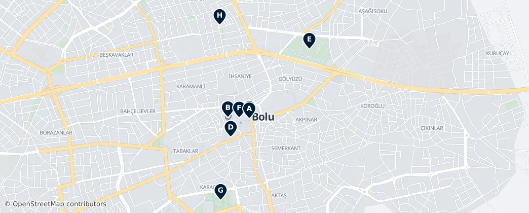 Bolu Essentials — Mapa