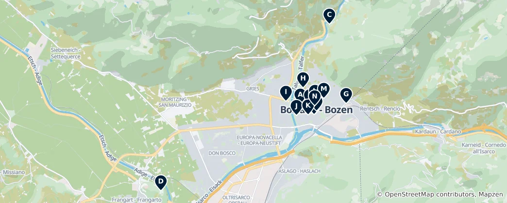 Térkép: Bolzano Essentials