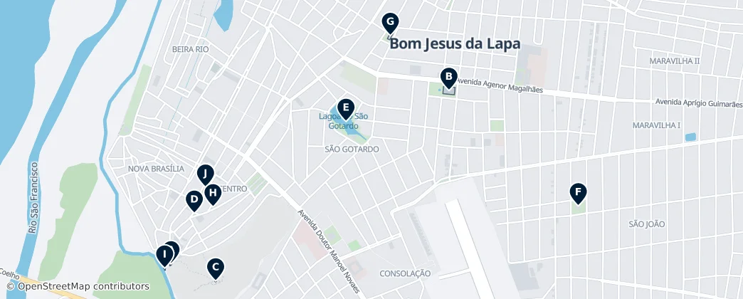 Bom Jesus da Lapa Essentials — Map