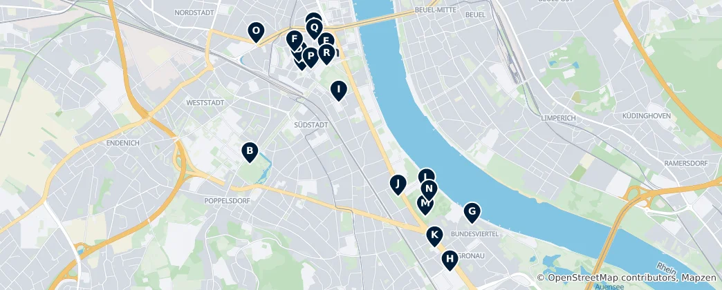 Map of Bonn's Absolute Essentials