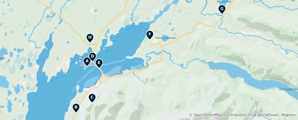 Mapa Borgarfjörður Essentials