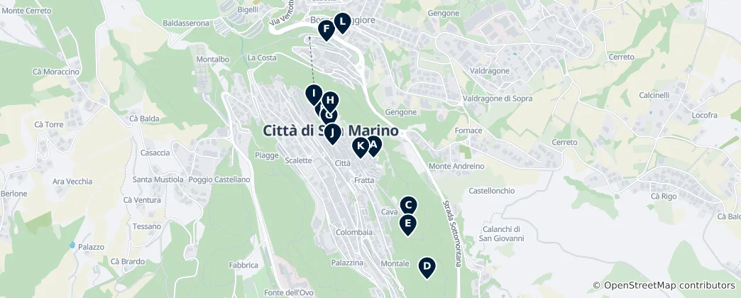 Map of Borgo Maggiore Essentials