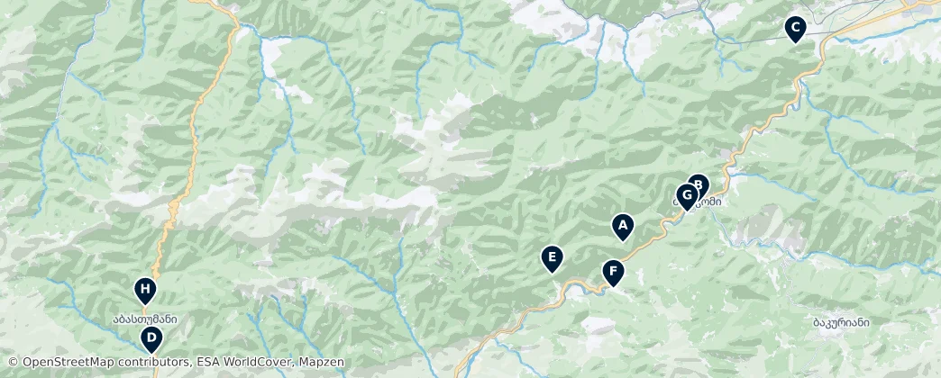 Historic Churches and Monasteries – Mapa