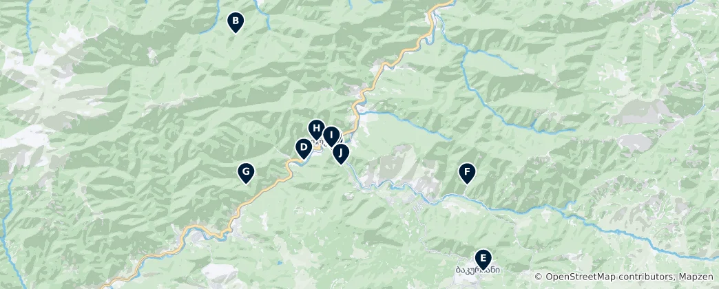 Mapa Borjomi Essentials