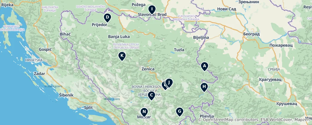 Mappa di Historic Museums & Monuments