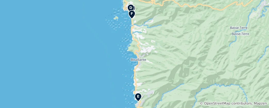 Mapa Diving & Water Sports