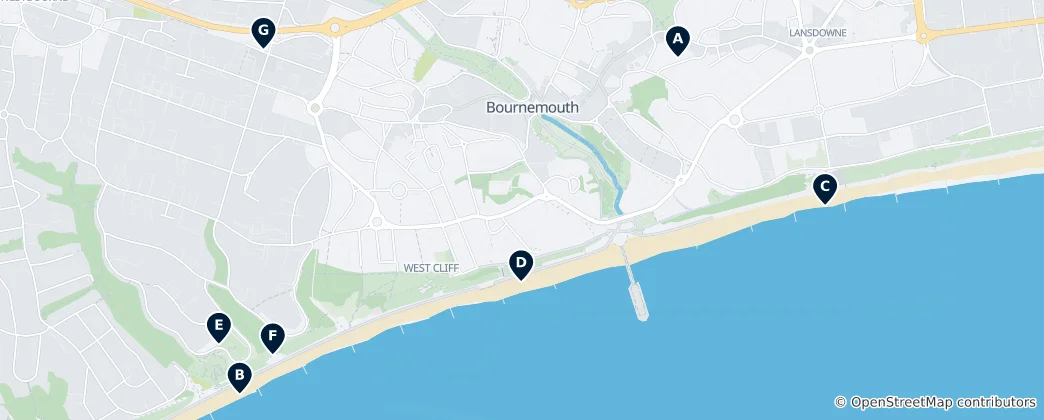 Bournemouth Coastal Leisure Haritası