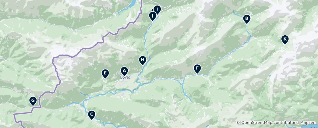 Karte von Sacred Sites and Spiritual Landmarks