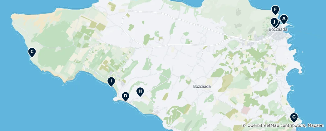 Mapa Bozcaada Essentials