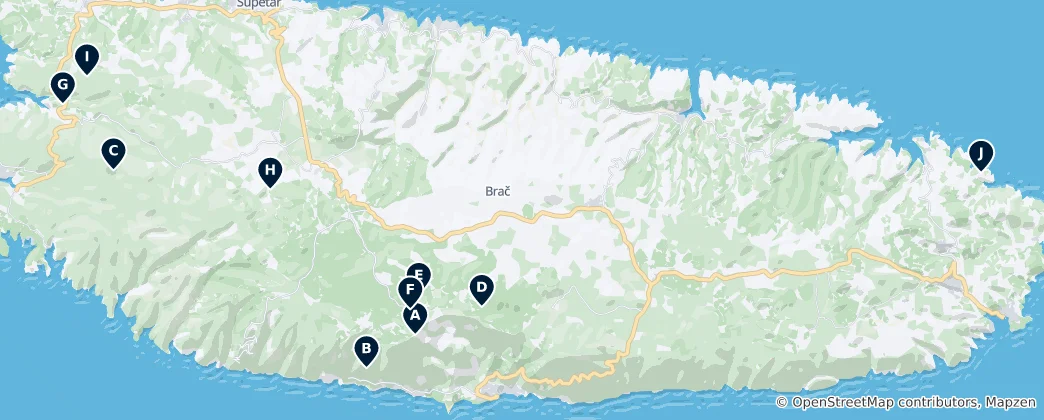 Mapa De Natural Wonders and Viewpoints