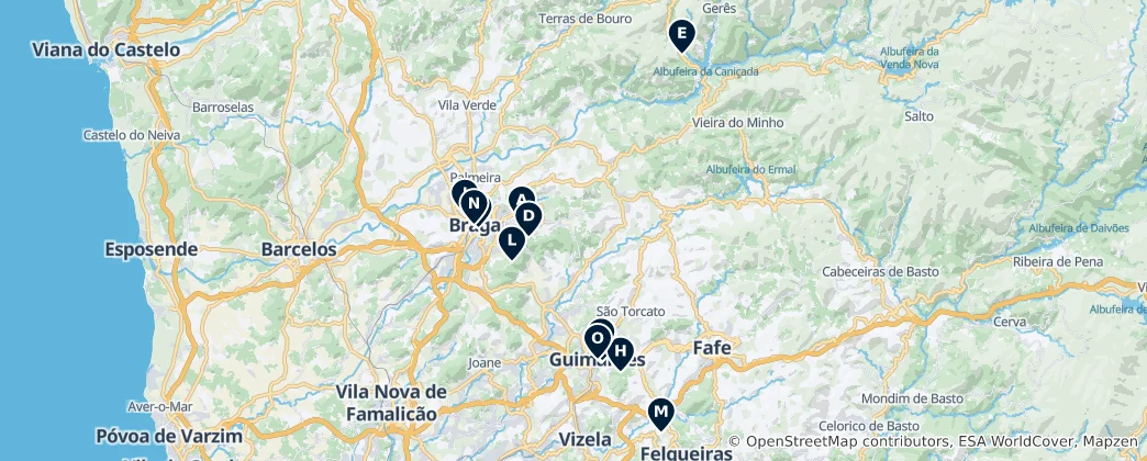Mapa Religious Landmarks