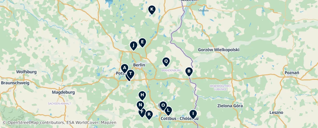 Map of Historic Churches and Places of Worship