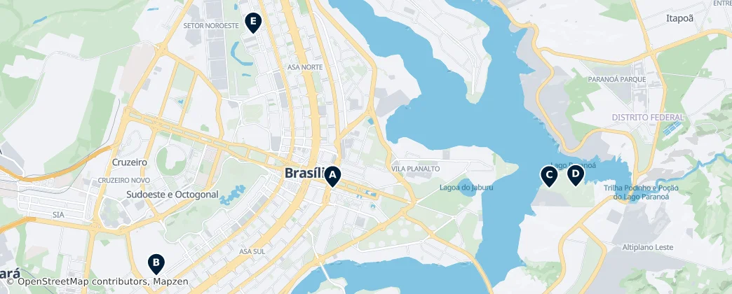 Mapa Iconic places of worship