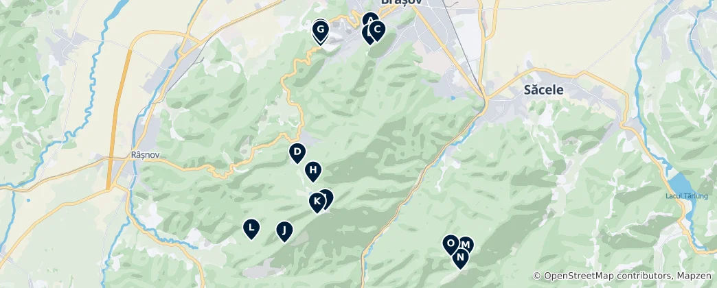 Mappa di Panorami Montani e Vette