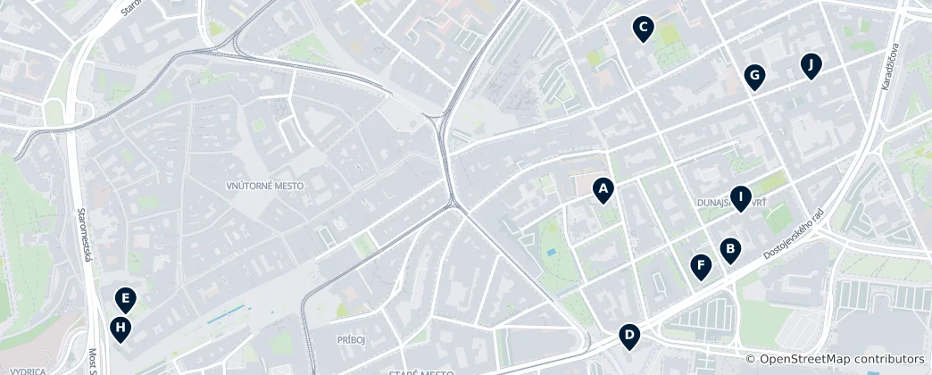 Map of Bratislava Essentials
